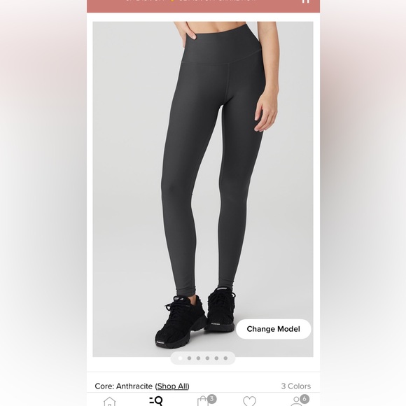 High-Waist Airlift Legging - Anthracite - Picture 1 of 7